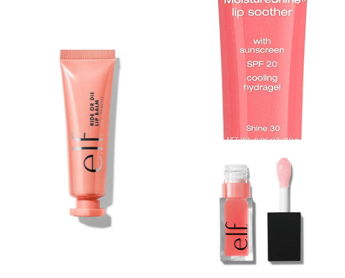 Makeup/lip products cover photo collage