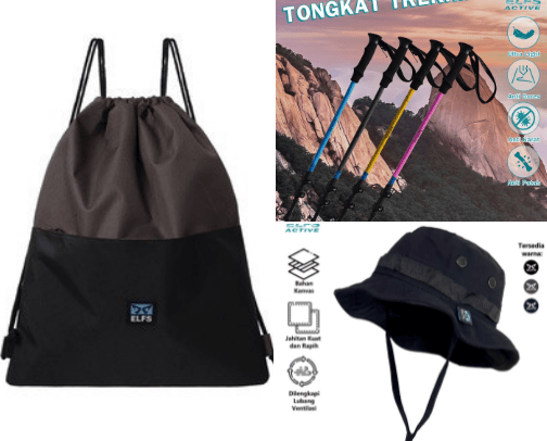 Recommendations for items that must be brought when climbing the mountain cover photo collage