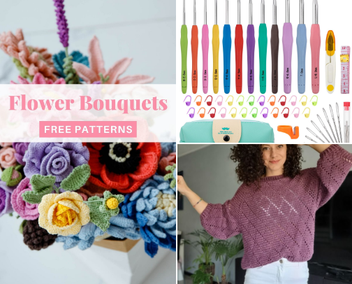 All Things Crochet - Supplies, Patterns, and Inspiration cover photo collage