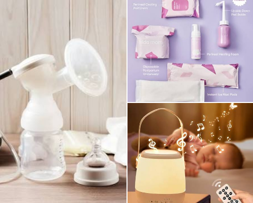 10 New Mom essentials i can't live without. cover photo collage