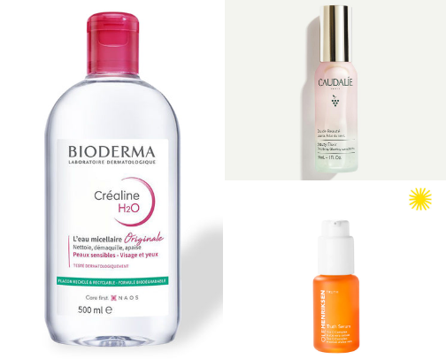 glowy morning skin routine cover photo collage