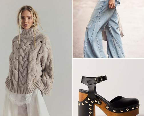 Shop list for Free People cover photo collage