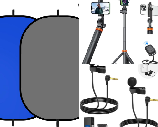Creative Tools For Content, Publishing and Self Tapes. cover photo collage