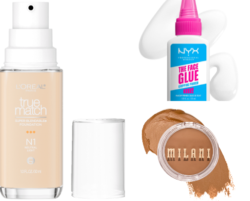 Drug store makeup bag💄 cover photo collage