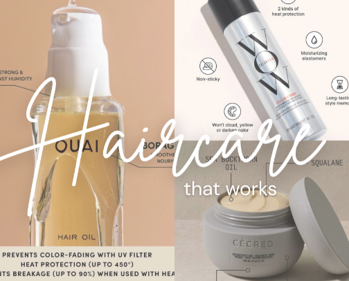 haircare that works 🎀💇🏻‍♀️ cover photo collage