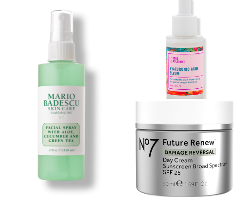 Skincare cover photo collage