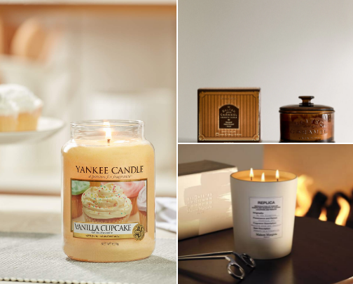 Candles cover photo collage