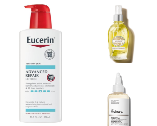 Body-care Essentials: Body washes, Lotions, Creams, Treatments, Oils cover photo collage