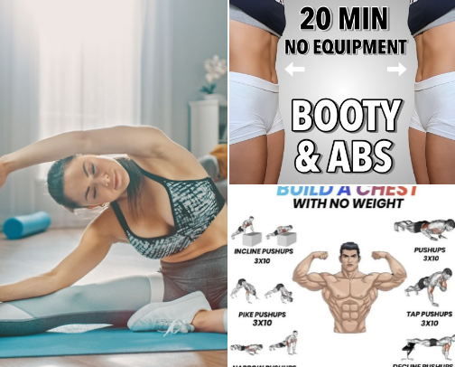 Healthy and fitness cover photo collage