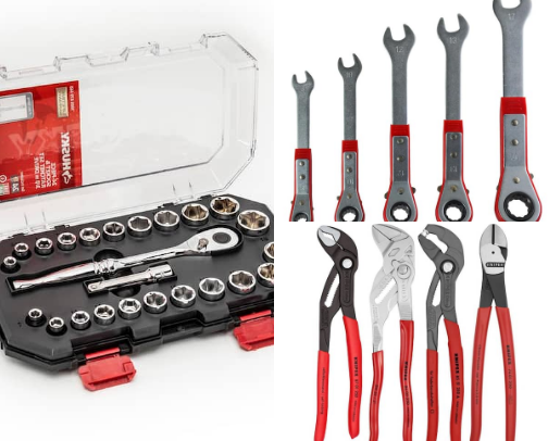 “Turn every garage into a pro workshop with  car repair tools!” cover photo collage