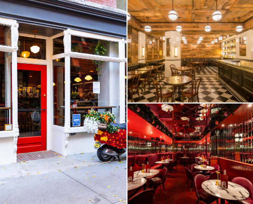 NYC dinner/drinks spots cover photo collage