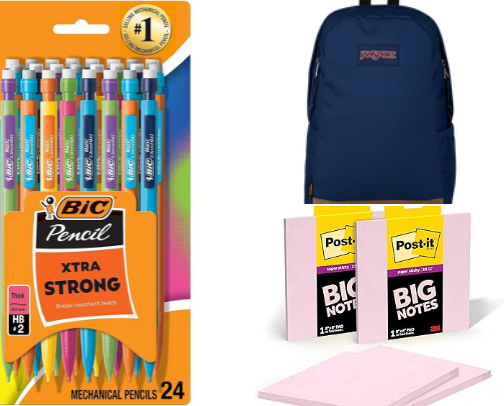 School supplies💕✏️📚📝 cover photo collage