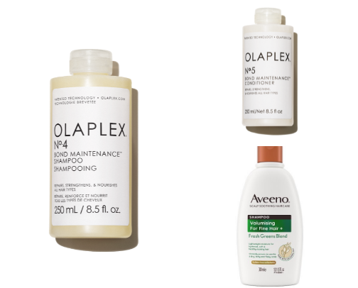 Haircare for shiny, coloured hair cover photo collage