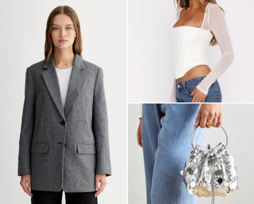 silvester outfit cover photo collage