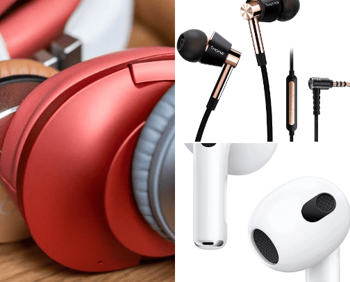 Audio & Headphones cover photo collage