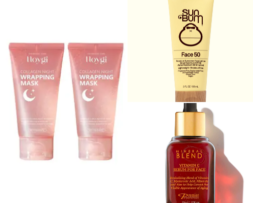 Skincare & Makeup cover photo collage
