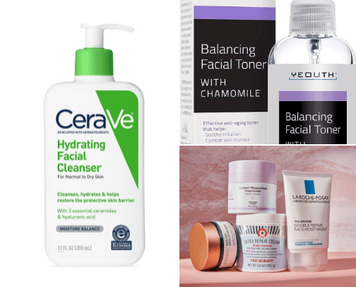 Beauty and Skincare Routine: cover photo collage