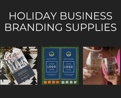 Holiday Business Branding Supplies cover photo collage
