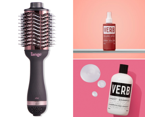 Va Va Voom Volume for straight hair cover photo collage