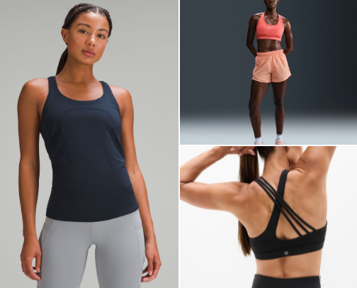 Favorite workout clothes cover photo collage