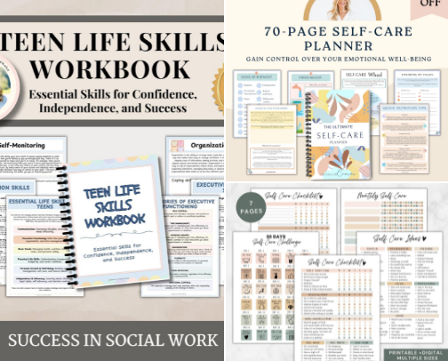 Mindful & Organized: My Favorite Digital Downloads cover photo collage