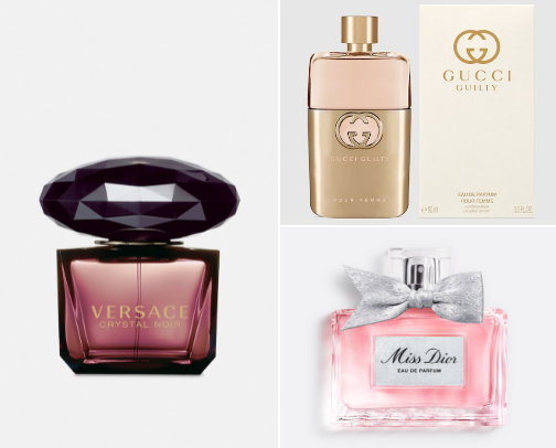 Niche perfumes cover photo collage
