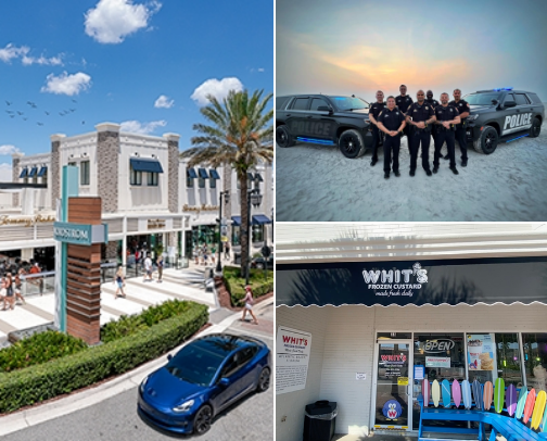 Trip to Jacksonville, FL including up to Neptune Beach and down to St. Augustine - children and dogs edition cover photo collage