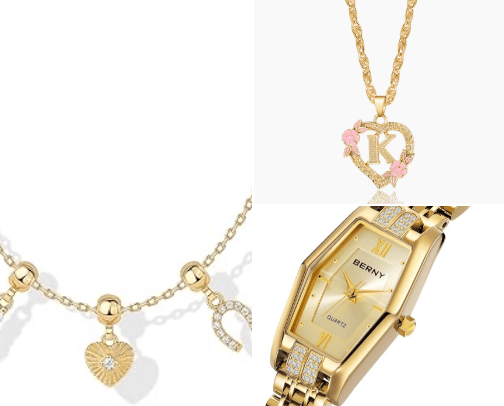 Elegant Gold plated Jewelry's cover photo collage