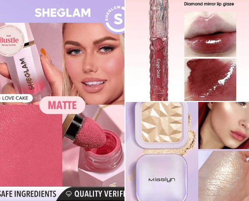 SHEIN Make-up💋 cover photo collage