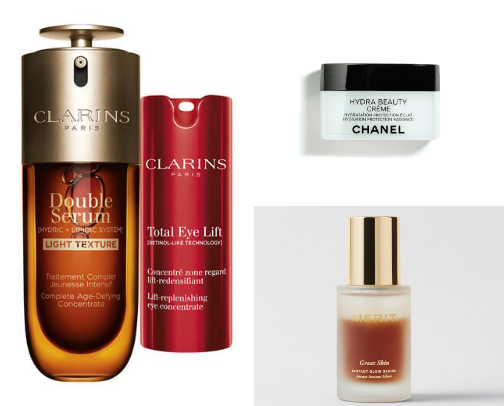 Skincare routine cover photo collage