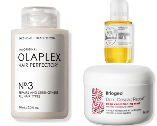 Hair products for frizzy hair cover photo collage