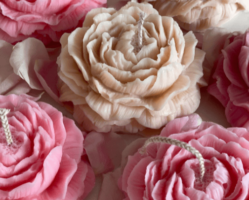 flower candles cover photo collage