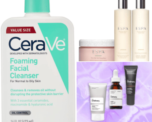 Beauty & Skincare cover photo collage