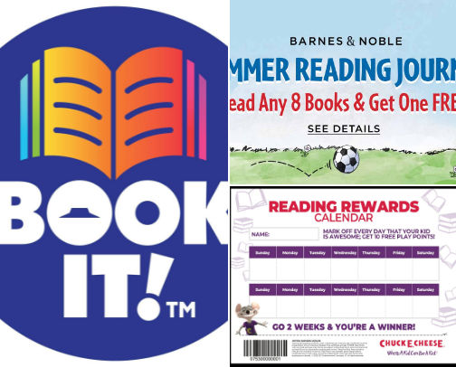 Summer Reading Programs Where Kids Earn FREE Stuff cover photo collage