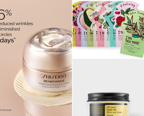 Skin care cover photo collage