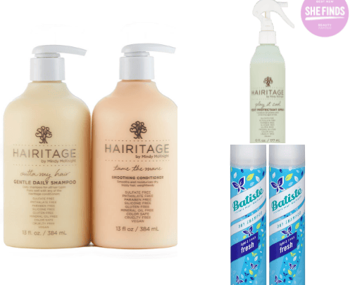 Hair products cover photo collage