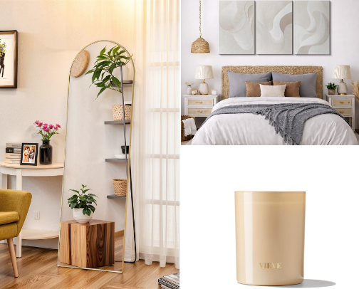 Cozy clean girl room essentials cover photo collage