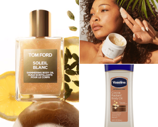 Glowy skin care 🤍 cover photo collage