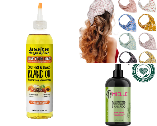 Textured hair products cover photo collage