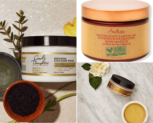 Hair mask cover photo collage