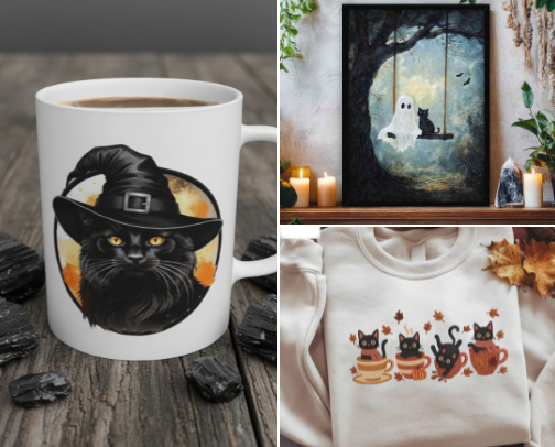 ​Whispers from the Hearth: An Autumn Sanctuary for Cottagecore Cats cover photo collage