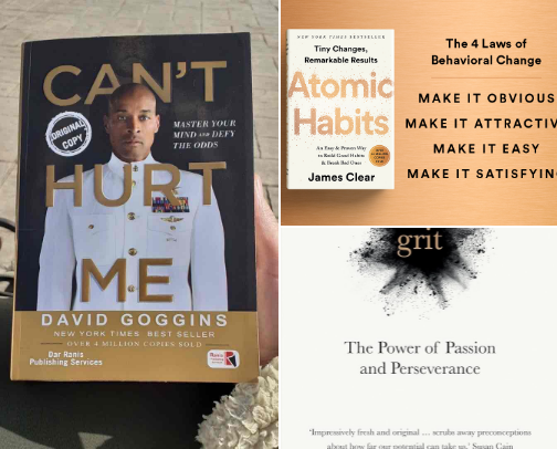 Top Motivation&Fitness Books📚 cover photo collage
