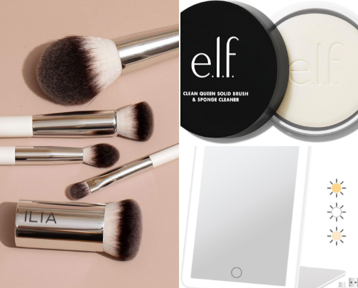 My makeup tools for sensitive skin + flawless finish 2026 cover photo collage