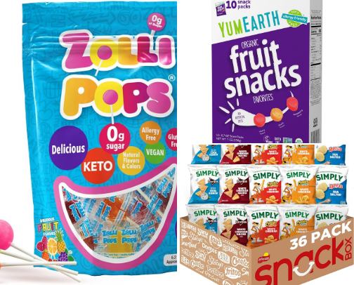 Dye Free Snacks cover photo collage