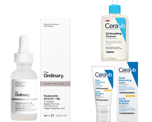 Skincare for dry skin ✨️ cover photo collage