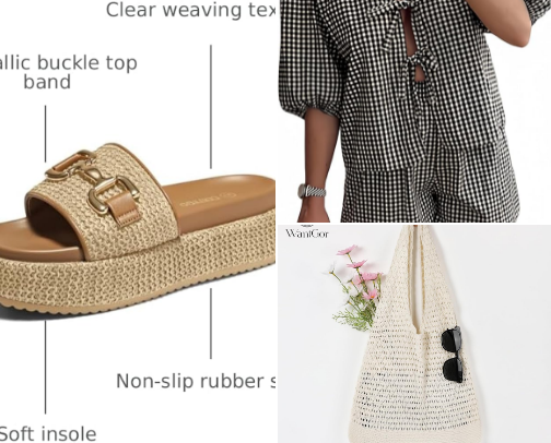 completely styled vacation fits from Amazon👙☀️💄 cover photo collage