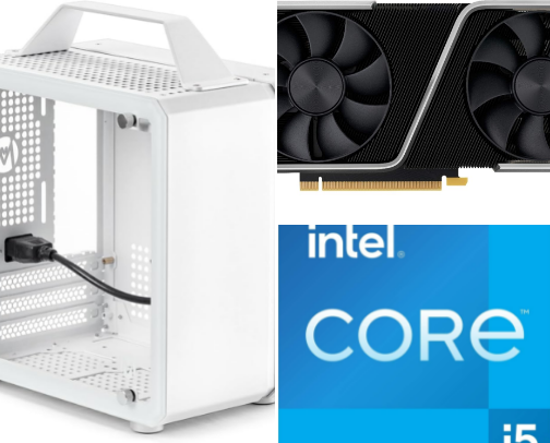 I5-47W-V1 – The Cleanest Mini White PC Build | i5-12400F + RTX 3060 Ti cover photo collage