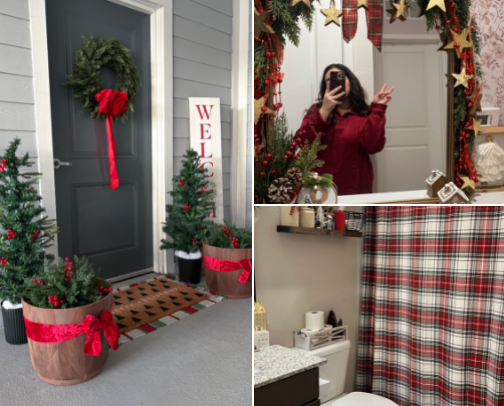 My Christmas decorations over the last few years cover photo collage