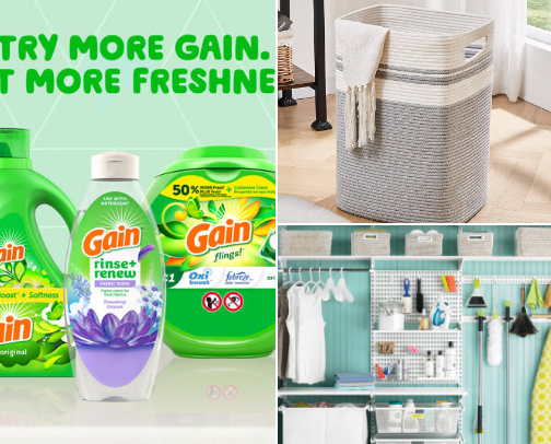 Laundry room cover photo collage