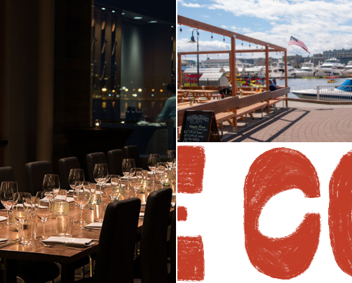 Waterfront Wonders - Food and Drinks with a View cover photo collage